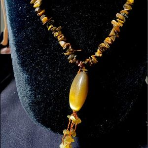 Genuine Colombian Hand Made  Tigers Eye Necklace